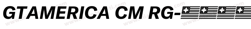 GTAMERICA CM RG字体转换